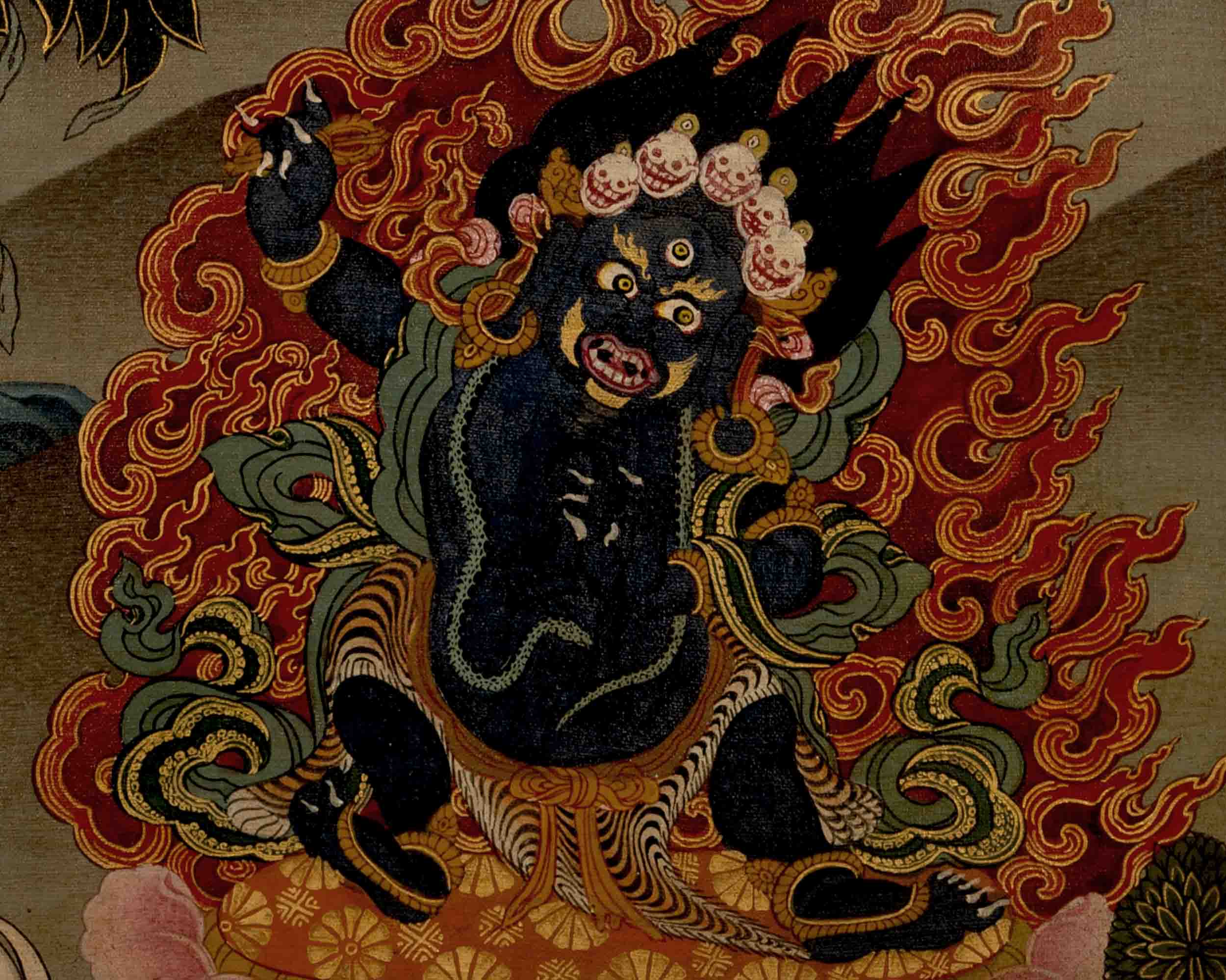 Avalokitesvara Chengrezig | Traditional Tibetan Thangka | Wall Decors