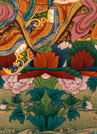 Guru Rinpoche | Hand Painted Tibetan Padmasambhava Thangka