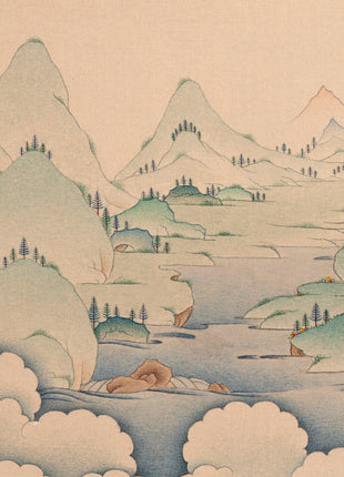 Avalokiteshvara, Vajrapani & Manjushri, Tibetan Thangka Painting, Vajrayana Buddhist Art