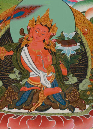 Avalokitesvara Chenresig Thangka | Religious Buddhist Art | Wall Decor