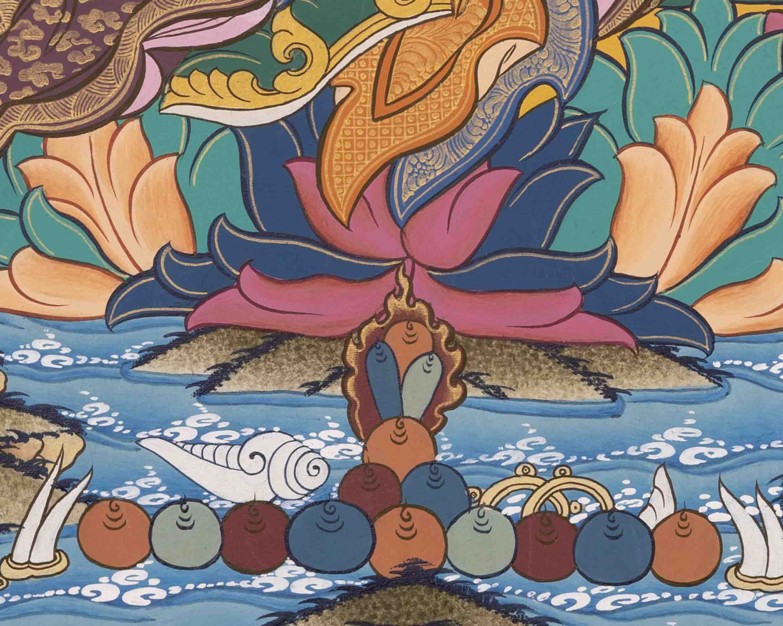 Padmasambhava Guru Rinpoche | Tibetan Thangka | Wall Decors