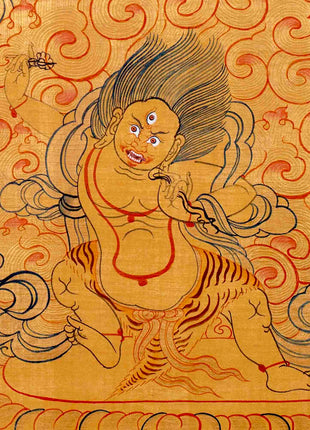 24K Gold Style Avalokitesvara Chengrezig Thangka | Wall Decor