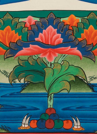 Samantabhadra Buddha Thangka | Wall Hanging Art