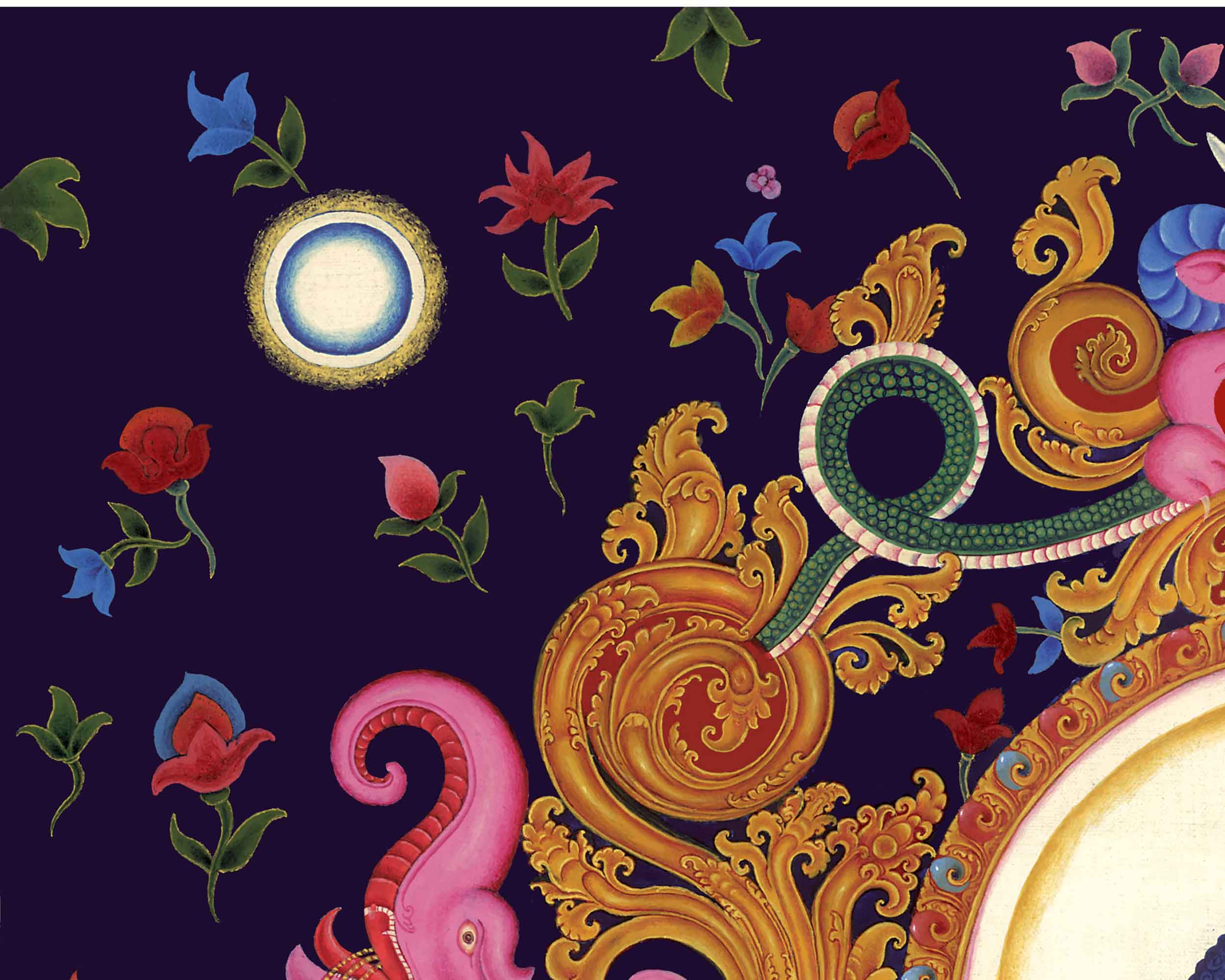Tibetan Shakyamuni Buddha Thangka Print | Canvas Digital Print