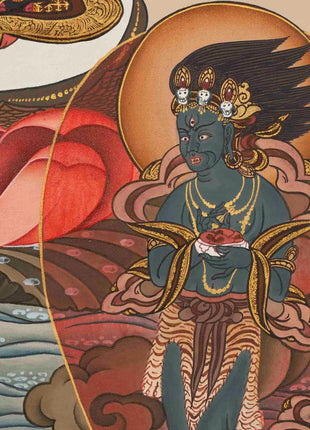 Tibetan White Tara Thangka | Female Bodhisattva Art | Wall Decors