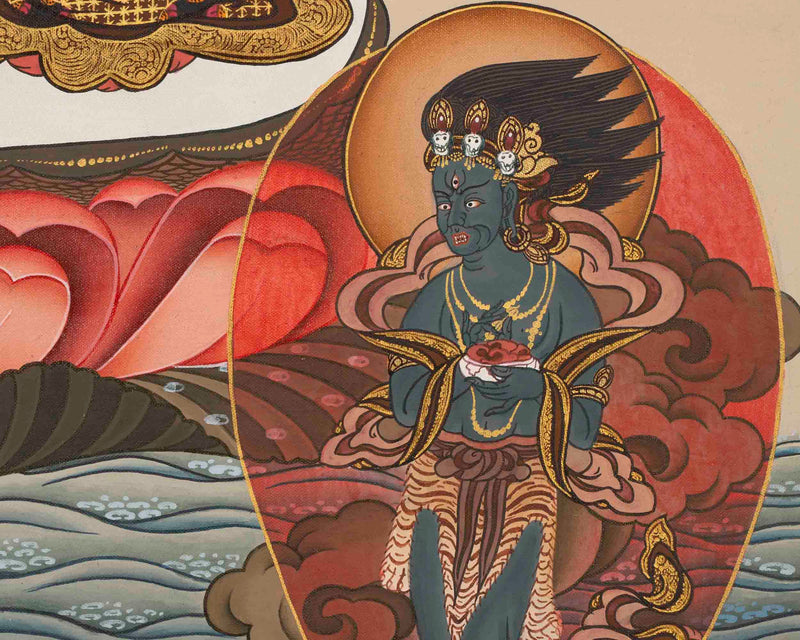 Tibetan White Tara Thangka | Female Bodhisattva Art | Wall Decors