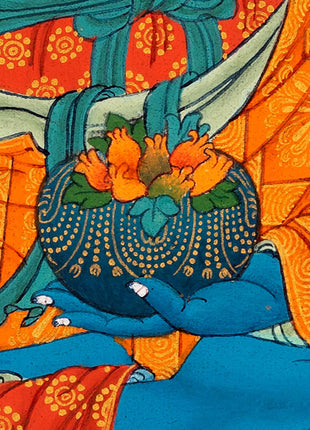 Medicine Buddha Art | Traditional Tibetan Thangka