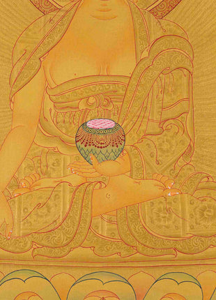 Shakyamuni Buddha Thangka Art | Traditional Painting | Wall Decors