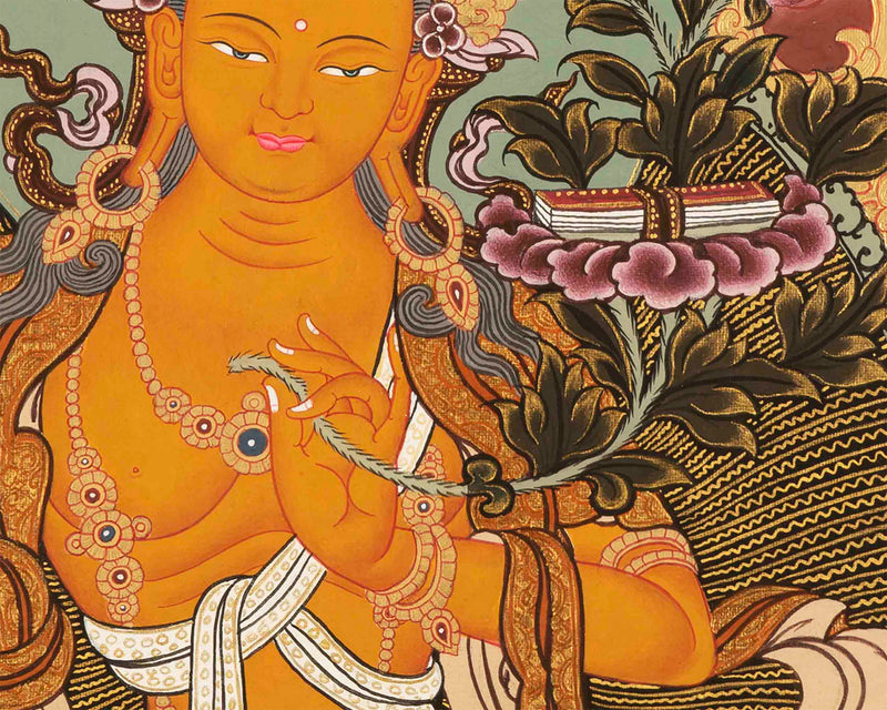 Manjushree Thangka Painting |  Tibetan Buddhism Thangka Art