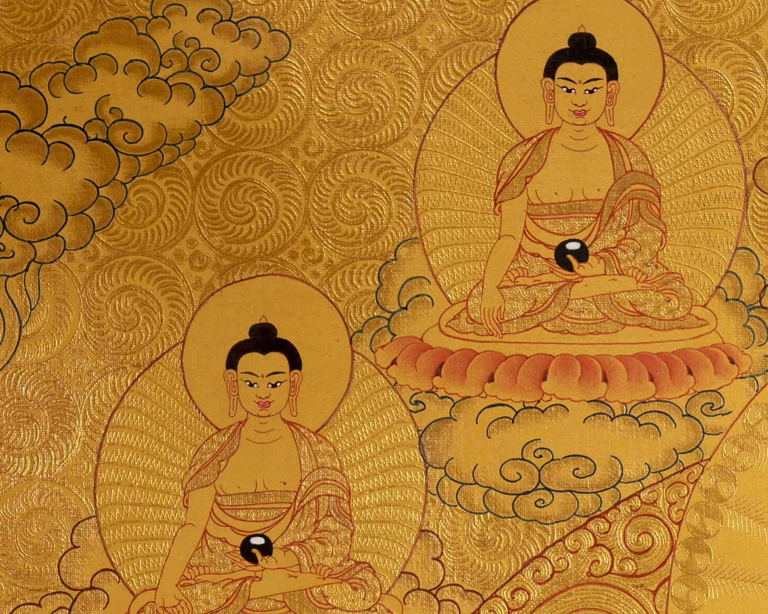Buddha Shakyamuni Thangka | Yoga Meditation Art