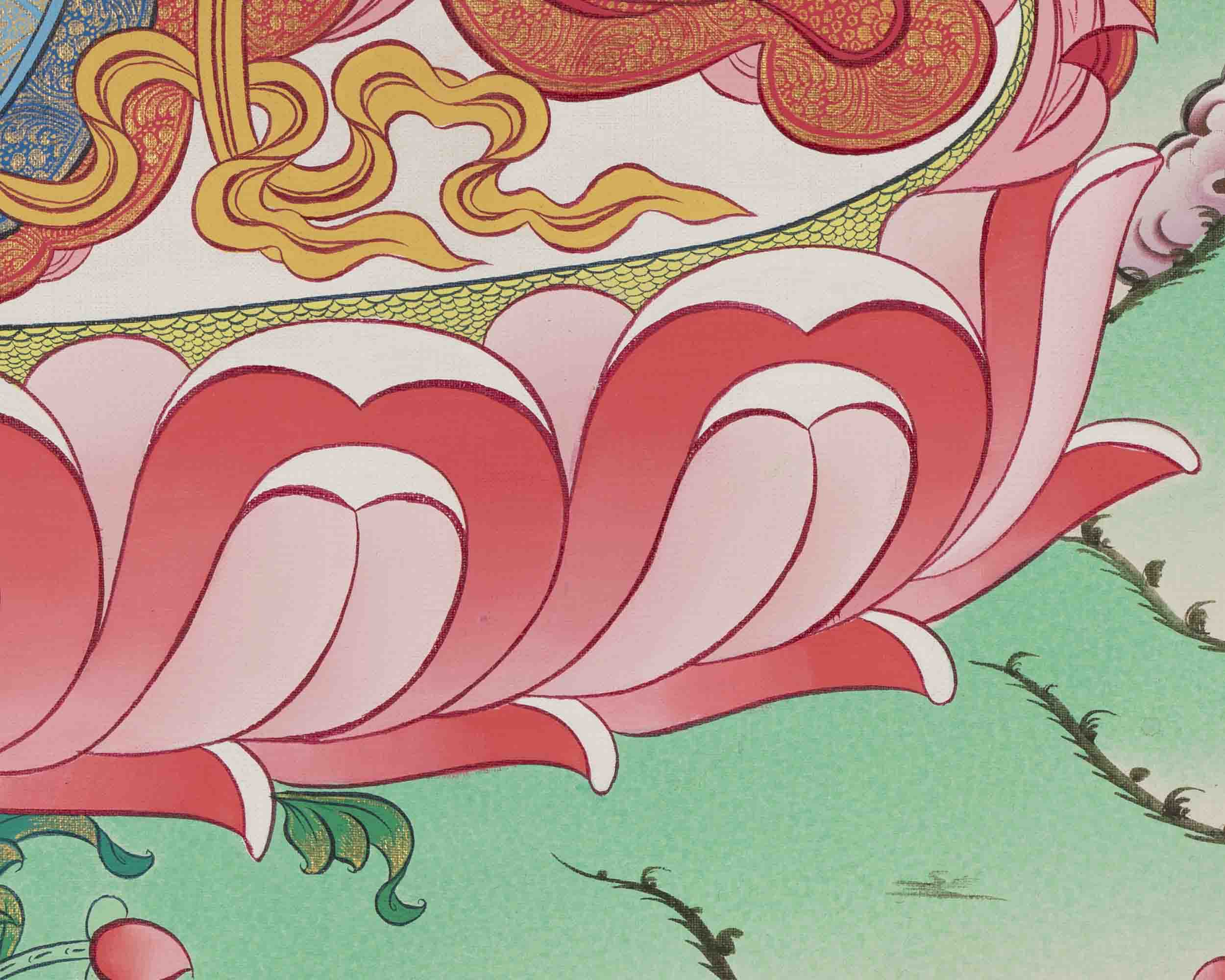 Green Tara Thangka | Healing Tara Painting | Traditional Artwork