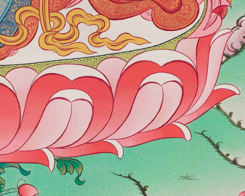 Green Tara Thangka | Healing Tara Painting | Traditional Artwork