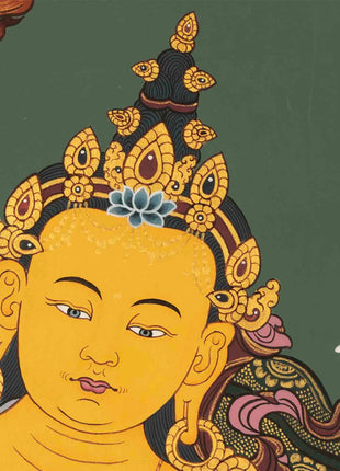 Manjushri Buddha Thangka | Tibetan Buddhist Bodhisattva