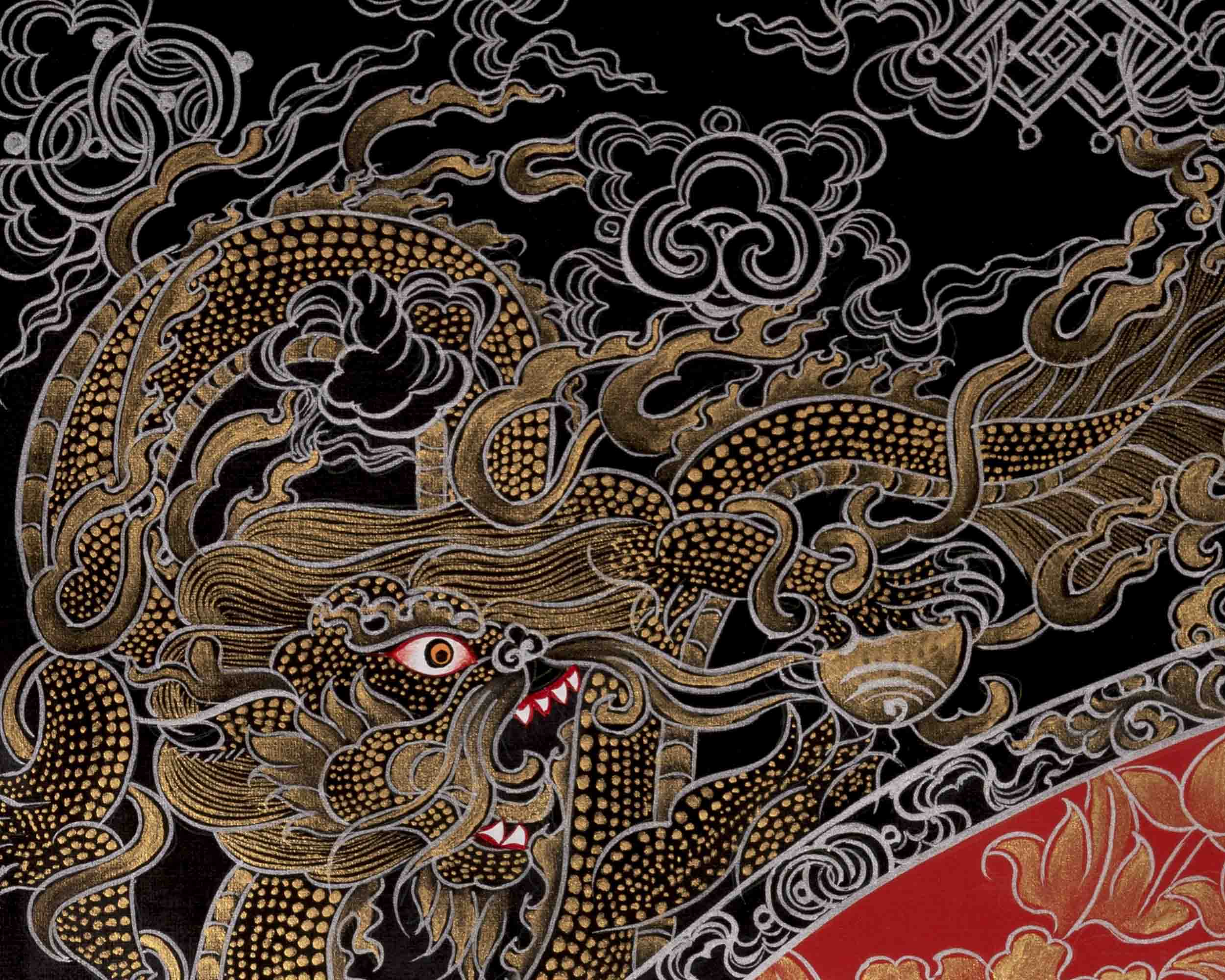 Manjushree Thangka Painting | Bodhisattva Of Wisdom | Religious Art