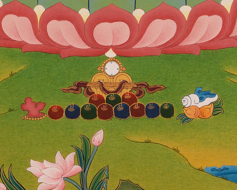 The White Tara Thangka Painting | Traditional Tibetan Buddhist Art