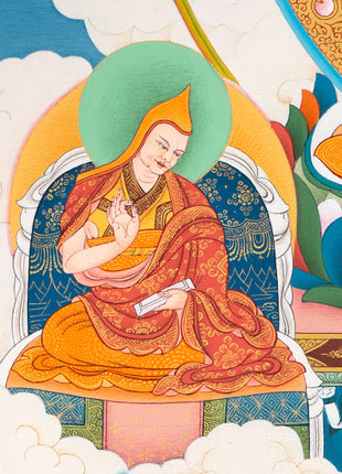 Je Tsongkhapa Thangka | Tibetan Buddhist Master