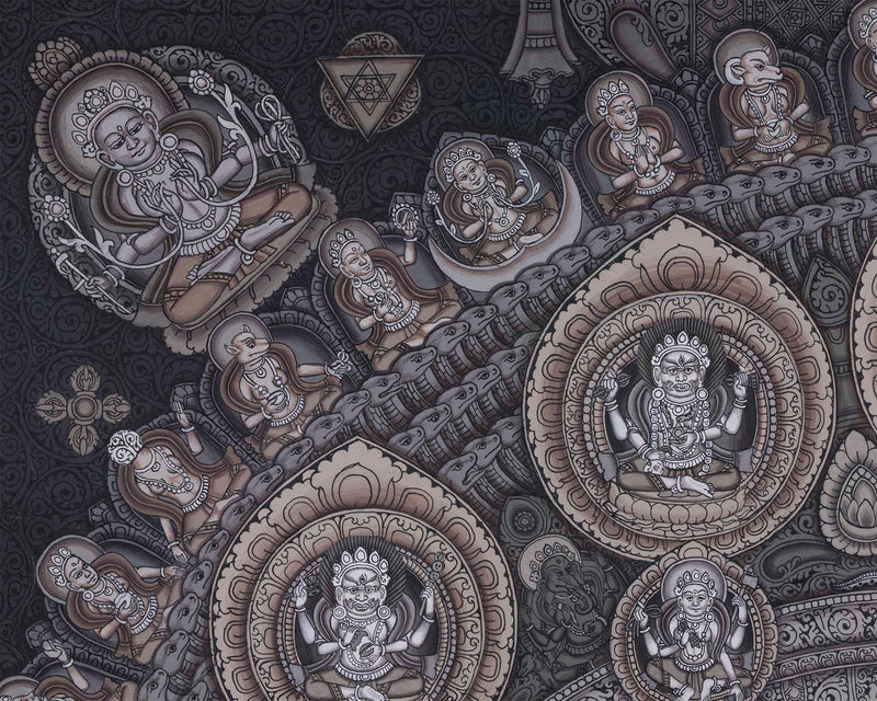 Lord Bhairav, The Powerful Manifestation of Lord Shiva | High Quality Giclee Newari Art