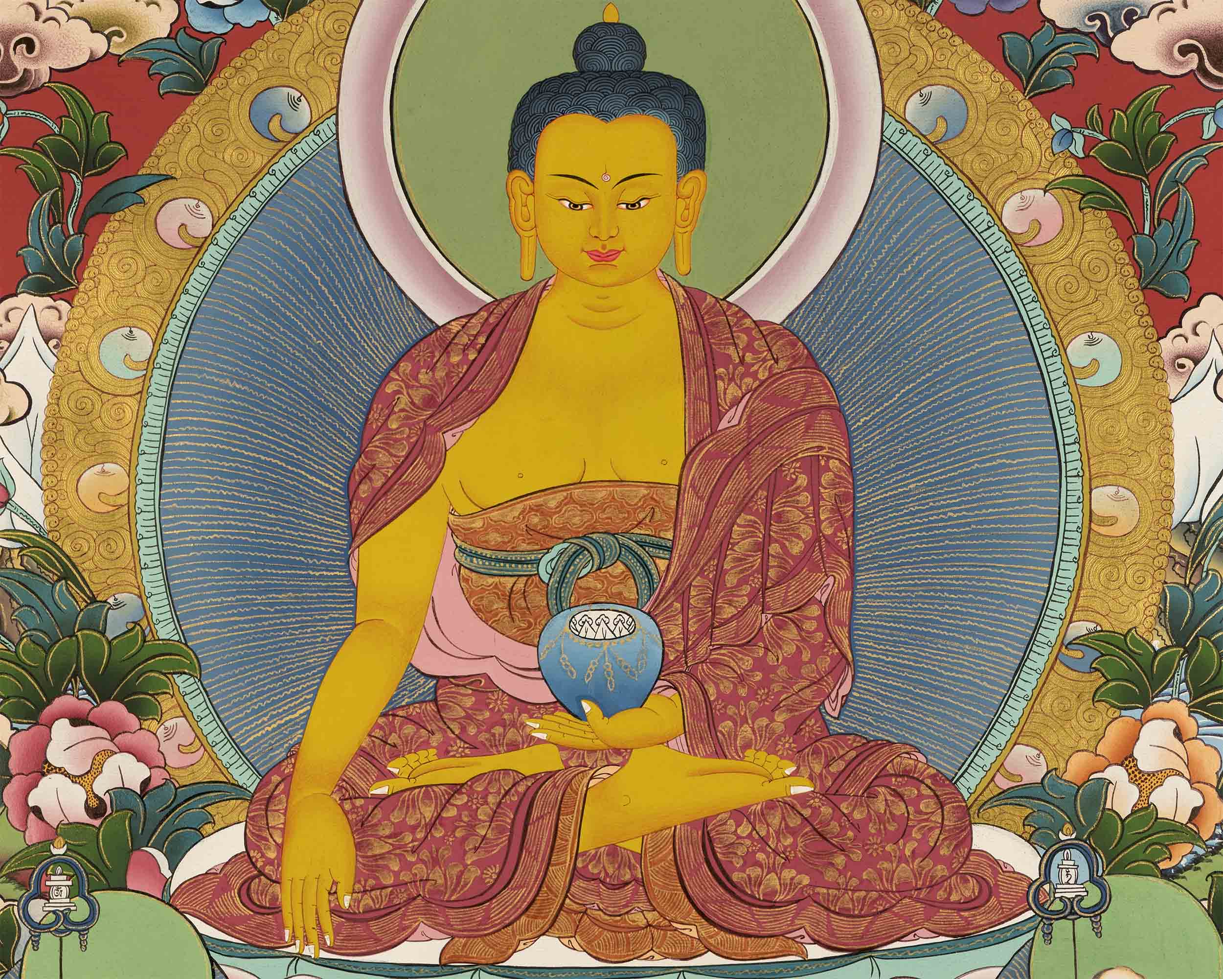Gautama Buddha Thangka | Gift For Buddhist | Wall Decoration Art