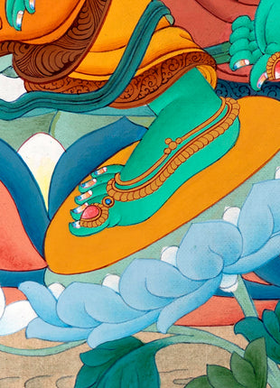 Mother Green Tara | Bodhisattva Deity Thangka