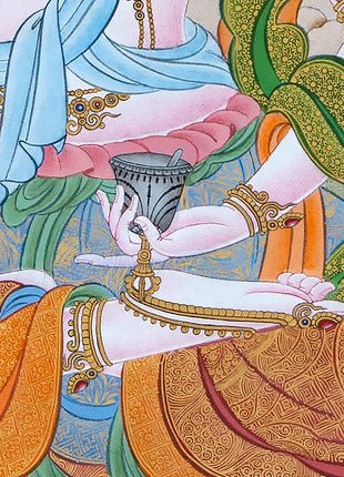 Vajrasattva Thangka| Tibetan Buddhist Art