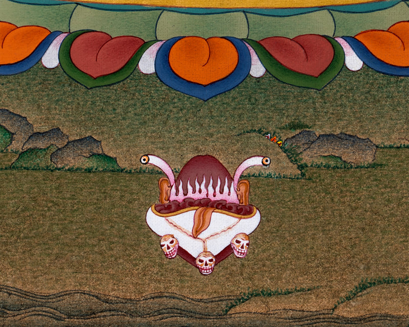 2 armed Chakrasamvara-Vajravarahi, Yab Yum, Tibetan Thangka