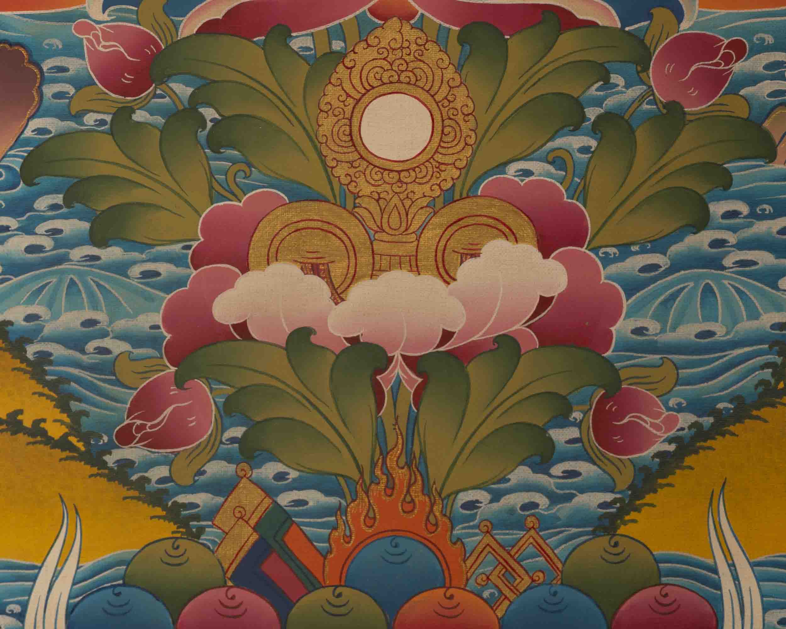 White Tara Thangka | Religious Buddhist Paintinig | Wall Decors