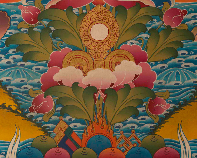 White Tara Thangka | Religious Buddhist Paintinig | Wall Decors