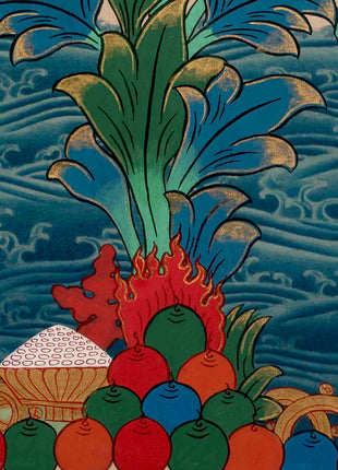 Avalokitesvara Chengrezig Thangka | Religious Buddhist Art | Wall Decors