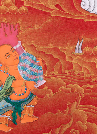 Dzambala Thangka | Buddhist Thangka Painting