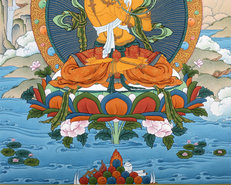 Manjushri Bodhisattva Thangka, Tibetan Thangka Painting