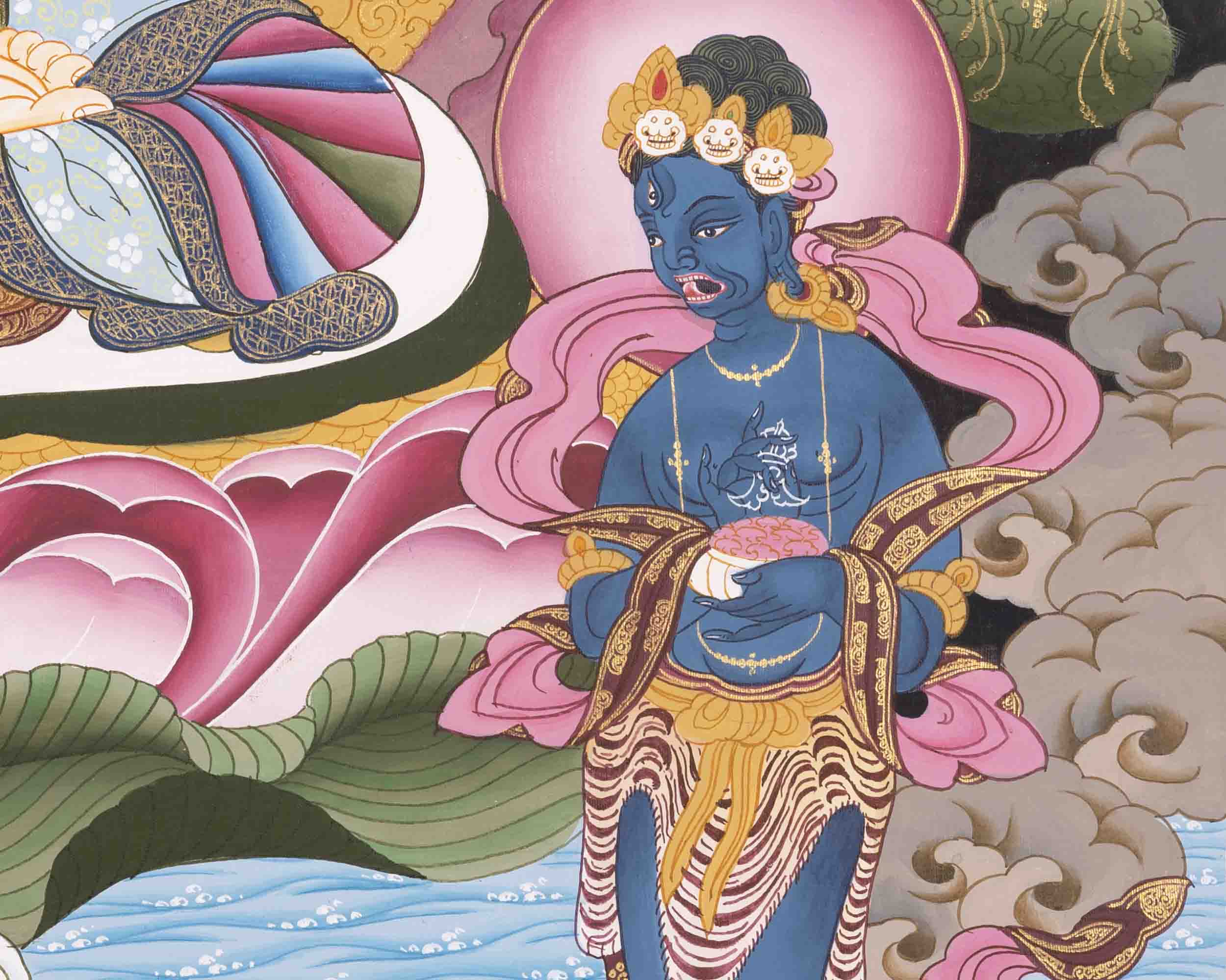 White Tara Thangka | Female Bodhisattva | Wall Hanging Decors