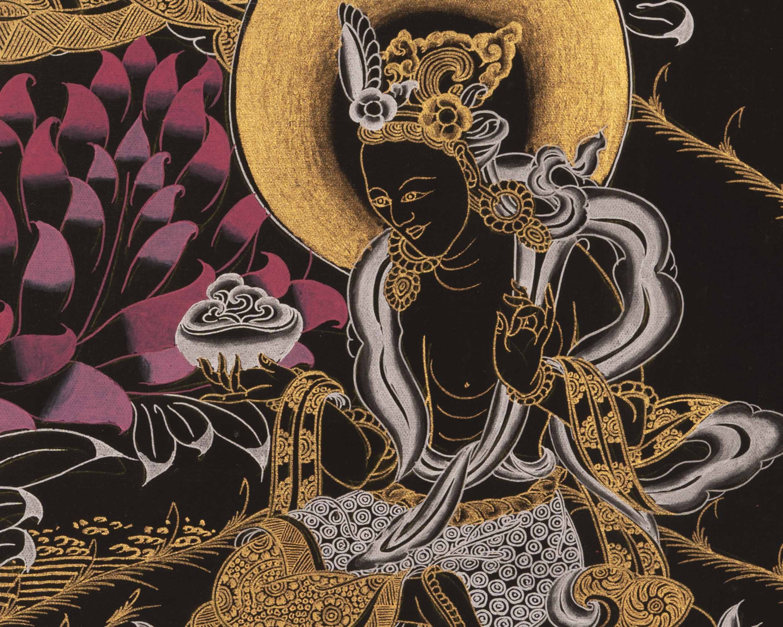 Guru Rinpoche Thangka | Traditional Tibetan Art | Wall Decors