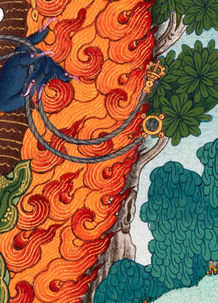 6 Armed Mahakala | Traditional Tibetan Thangka