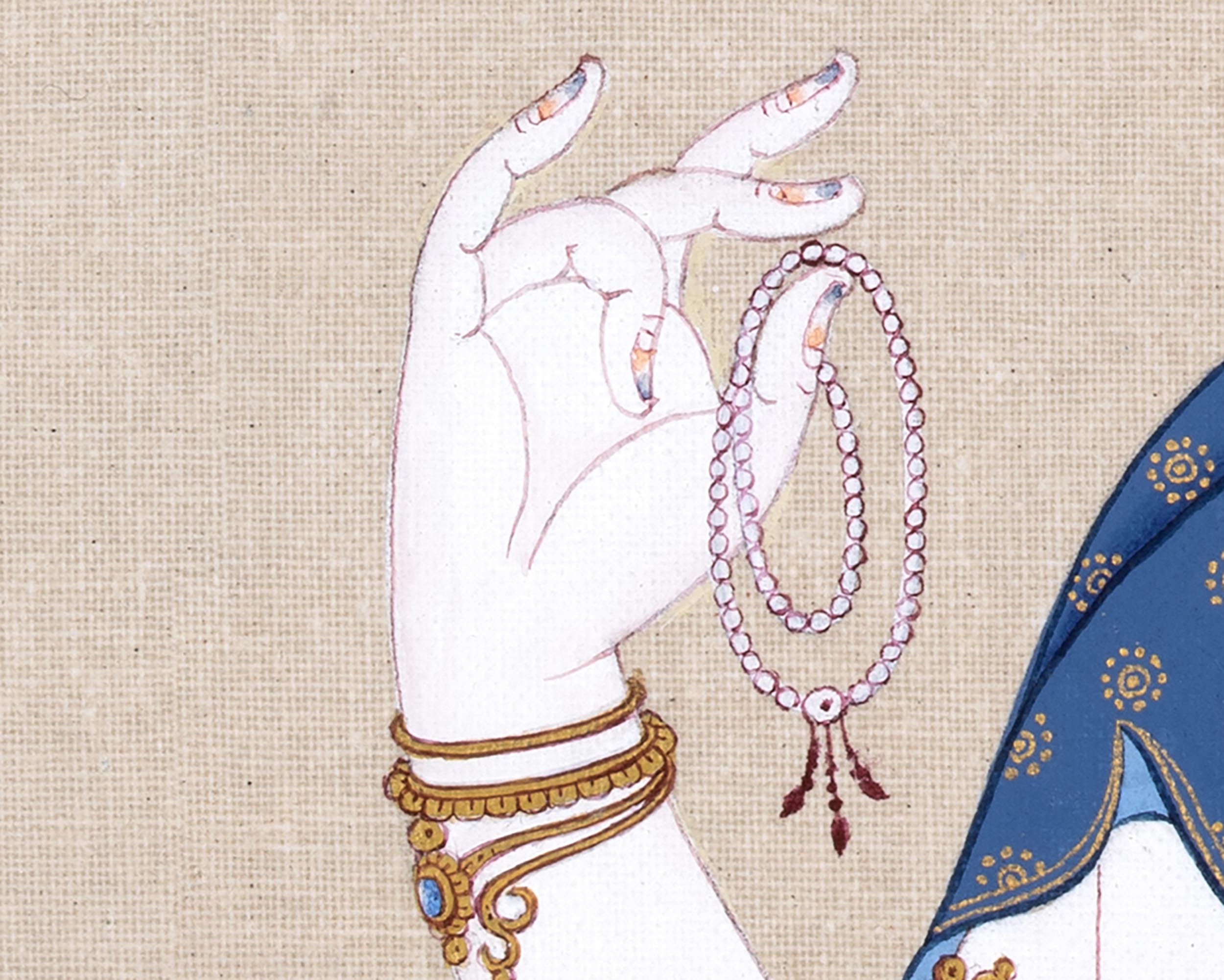 Four-Armed Chenrezig Thangka | Himalayan Bodhisattva Painting