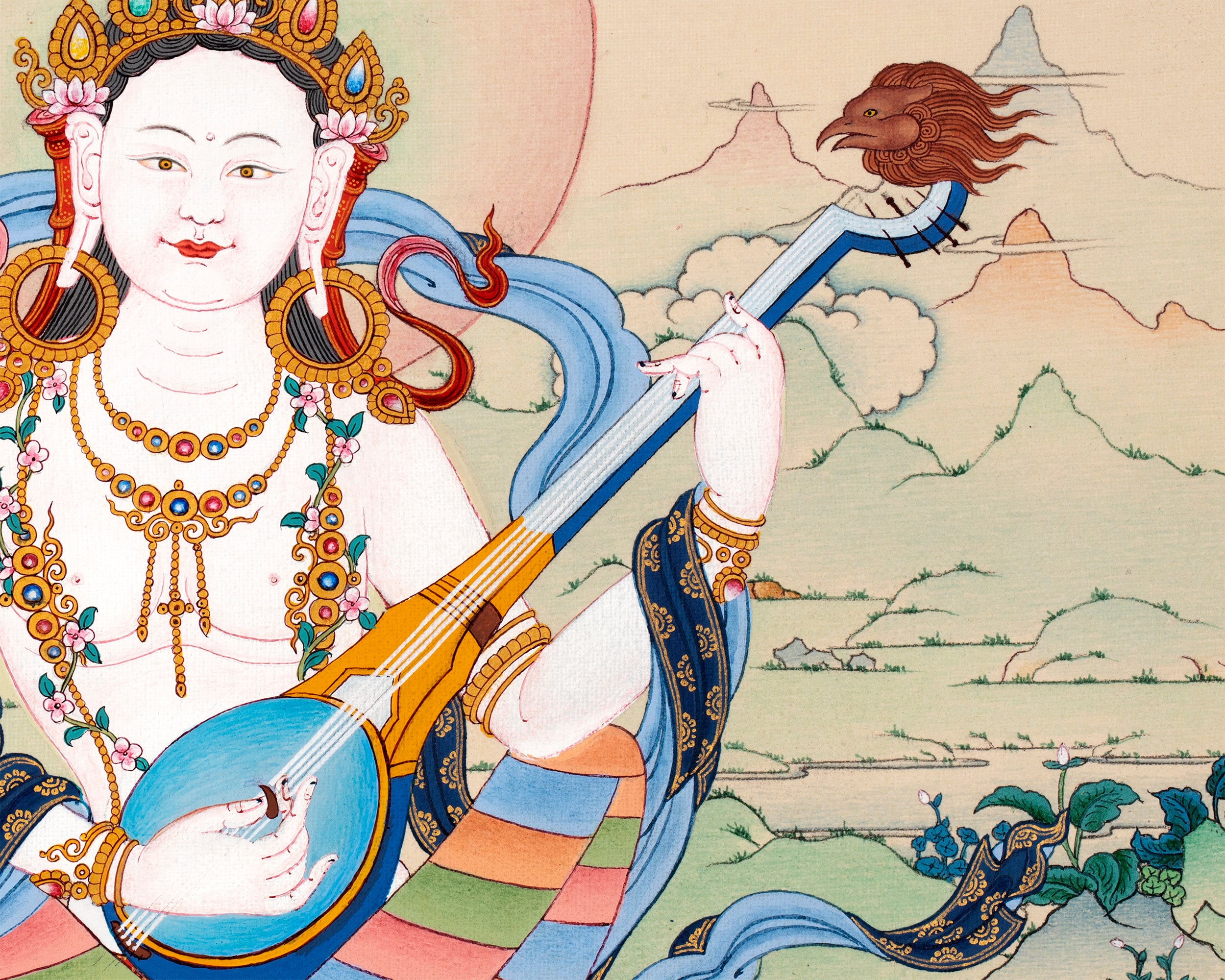 Dakini Saraswati | Yangchen Drolma Thangka