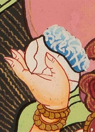 Vajrasattva Shakti Thangka | Religious Wall Decor