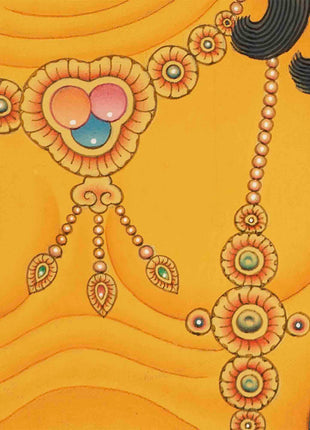 Dzambala Kubera Painting | Traditional Thangka Art | Religious Decoration