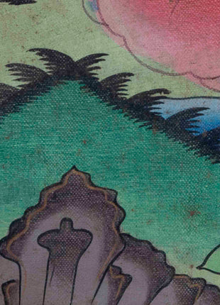 Avalokitesvara Chenresig Thangka | Oil Varnished Painting | Wall Decors