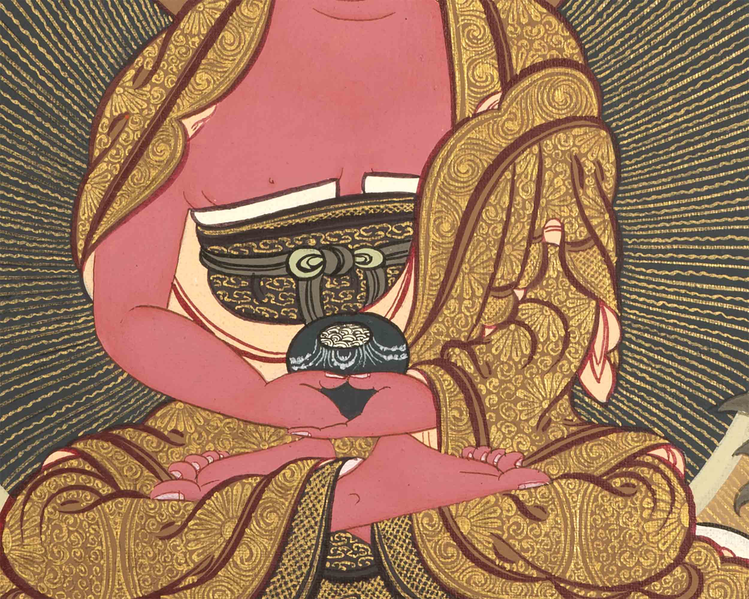 Buddha Amitabha Painting | Wall Hanging Buddha Thangka