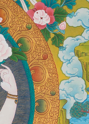Avalokiteshvara Chenrezig Thangka | Hand-Painted Art Of The Bodhisattva Of Wisdom