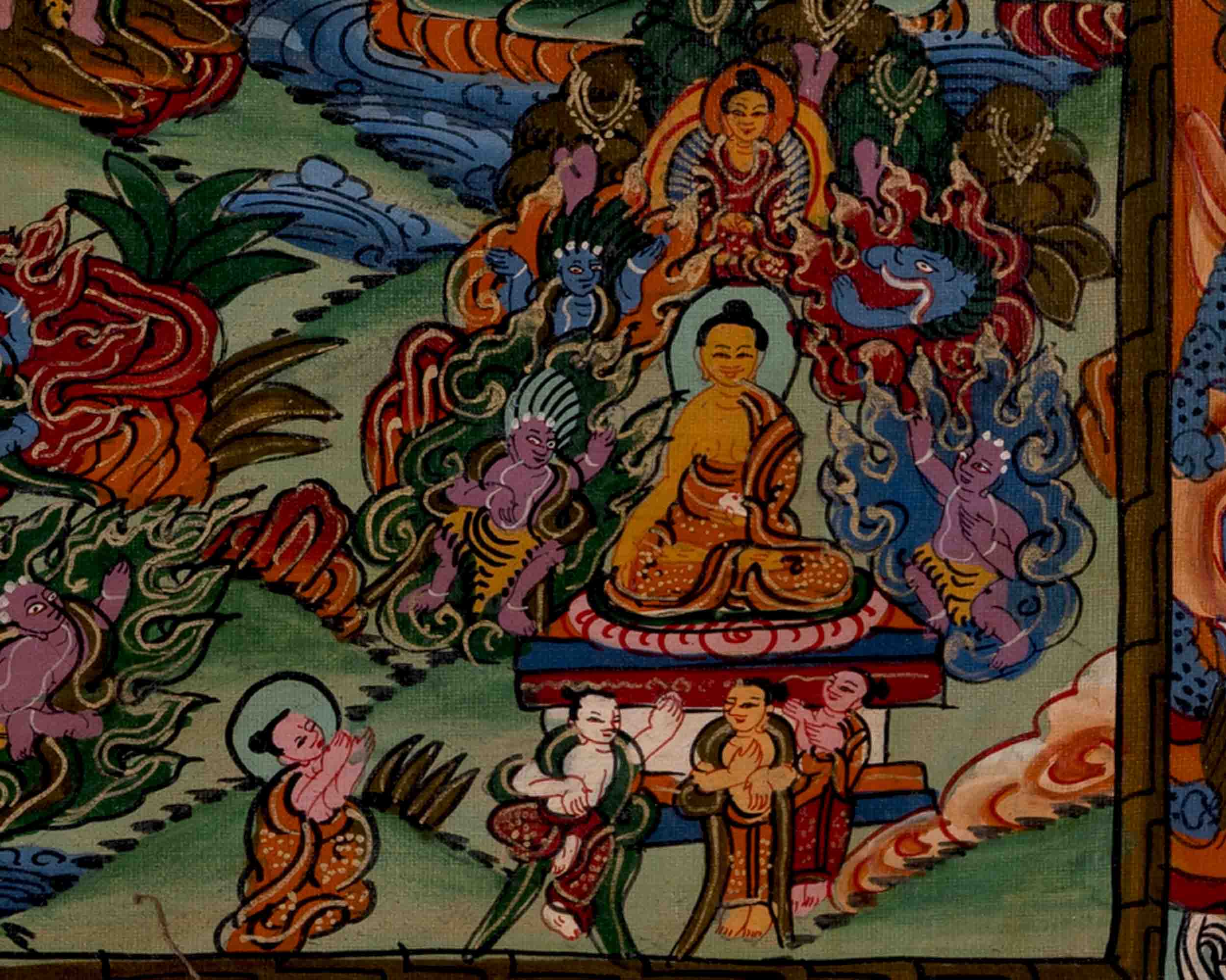 Religious Buddha Life Story | Wall Decors | Buddhist Thangka