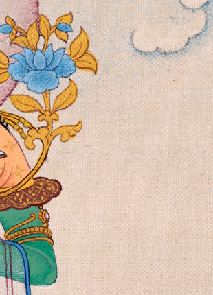 Green Tara Thangka | Hand Painted Tara | Tibetan Painting