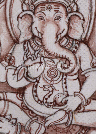 High-Quality Print For Ganesha Mantra | Ganesh On Kalash Drawing For Ceremonies