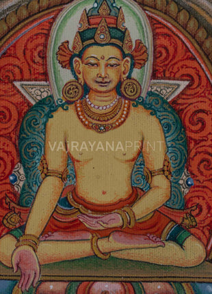 5 Buddhas Giclee Print For Meditation and Mindfuless | Punccha Buddha Canvas Art For Wall Decor
