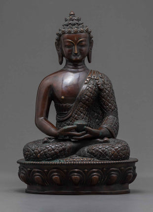 Amitabha Buddha | Buddhist Sculpture for Home Altar | Mini Buddha Statue