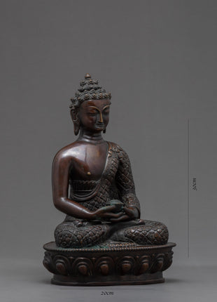 Amitabha Buddha | Buddhist Sculpture for Home Altar | Mini Buddha Statue
