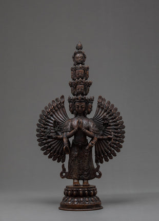 1000 Armed Chenrezig | Antique Buddhist Crafts | Home Decor Statue