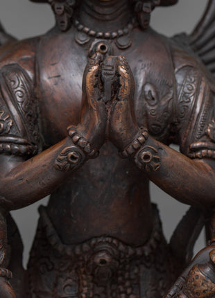 1000 Armed Chenrezig | Antique Buddhist Crafts | Home Decor Statue