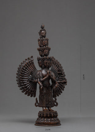 1000 Armed Chenrezig | Antique Buddhist Crafts | Home Decor Statue