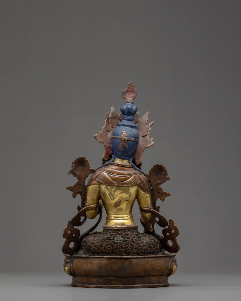 Antique White Tara Statue | The Female Bodhisattva | Zen Buddhist Art